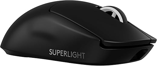 Logitech G PRO X Superlight 2 Wireless Gaming Mouse, 60g Pro-Grade with 5 Programmable Buttons, 44k DPI Sensor, 8kHz Report Rate, USB-C Charging for PC/Mac - Black | Lightspeed Wireless Up to 8, 000 Hz, Lightforce Hybrid Switches, 95 Hr Battery, 5 Programmable Buttons, USB-C Charging