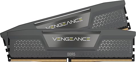 CORSAIR Vengeance DDR5 RAM 16GB (2x8GB) Up to 6000MHz CL36-44-44-96 1.35V AMD EXPO & Intel XMP 3.0 Desktop Computer Memory – Gray (CMK16GX5M2E6000Z36)