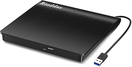 Sponsored Ad - Rioddas External CD/DVD Drive for Laptop, USB 3.0 CD DVD Player Portable +/-RW Burner CD ROM Reader Writer Disk Duplicator Compatible with Laptop Desktop PC Windows Apple Mac Pro MacBook Linux