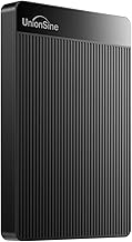 UnionSine 500GB Ultra Slim Portable External Hard Drive HDD-USB 3.0 for PC, Mac, Laptop, PS4, Xbox one, Xbox 360-(Black)