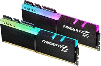 G.SKILL Trident Z RGB Series DDR4 RAM (XMP) 32GB (2x16GB) 3600MT/s CL18-22-22-42 1.35V Intel AMD Desktop Computer Memory U-DIMM (F4-3600C18D-32GTZR)