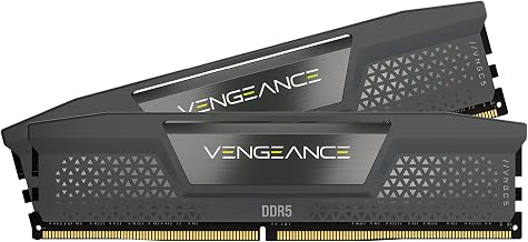 CORSAIR Vengeance DDR5 RAM 32GB (2x16GB) Up to 6000MHz CL36-44-44-96 1.35V AMD EXPO Intel XMP 3.0 Computer Memory – Grey (CMK32GX5M2E6000Z36)