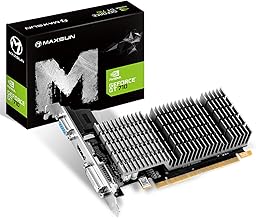 maxsun GEFORCE GT 710 2GB Low Profile Ready Small Form Factor Video Graphics Card GPU Support DirectX12 OpenGL4.5, Low Consumption, VGA, DVI-D, HDMI, HDCP, Fanless Cooling