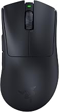 Razer DeathAdder V3 Pro Wireless Gaming Mouse: 63g Ultra Lightweight - Focus Pro 30K Optical Sensor - HyperSpeed Wireless - Fast Optical Switches Gen-3-5 Programmable Buttons - 90 Hr Battery - Black