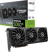 ASUS SFF-Ready Prime NVIDIA GeForce RTX 5060 Ti 16GB GDDR7 OC Edition Graphics Card (PCIe 5.0, 16GB GDDR7, HDMI/DP 2.1, 2.5-Slot, Axial-tech Fans, Dual BIOS), 3 Year Warranty