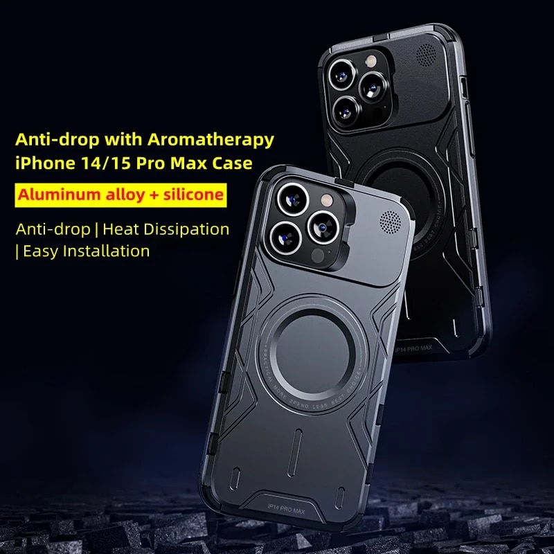 Magnetic Iphone 14 15 Pro Max Case Aluminum Magnetic Washable Anti-Fingerprint Anti-Scratch for Iphone 14 15 Pro,14 15 Pro Max