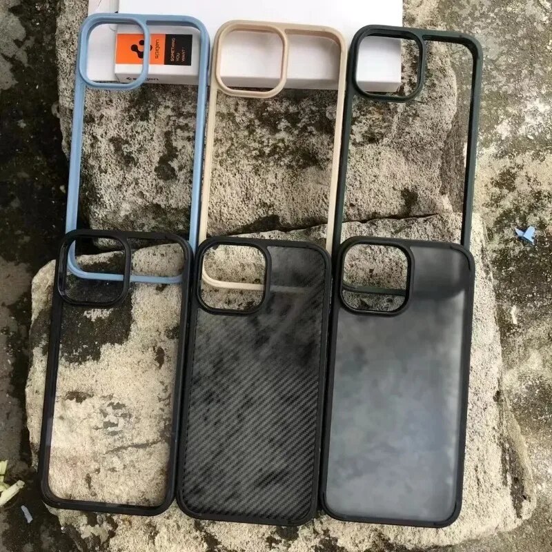 2 in 1 Ultra hybrid Phone casing for iPhone 15 pro max iPhone12 13 14promax iPhone Spigen  protector shockproof  phone cover