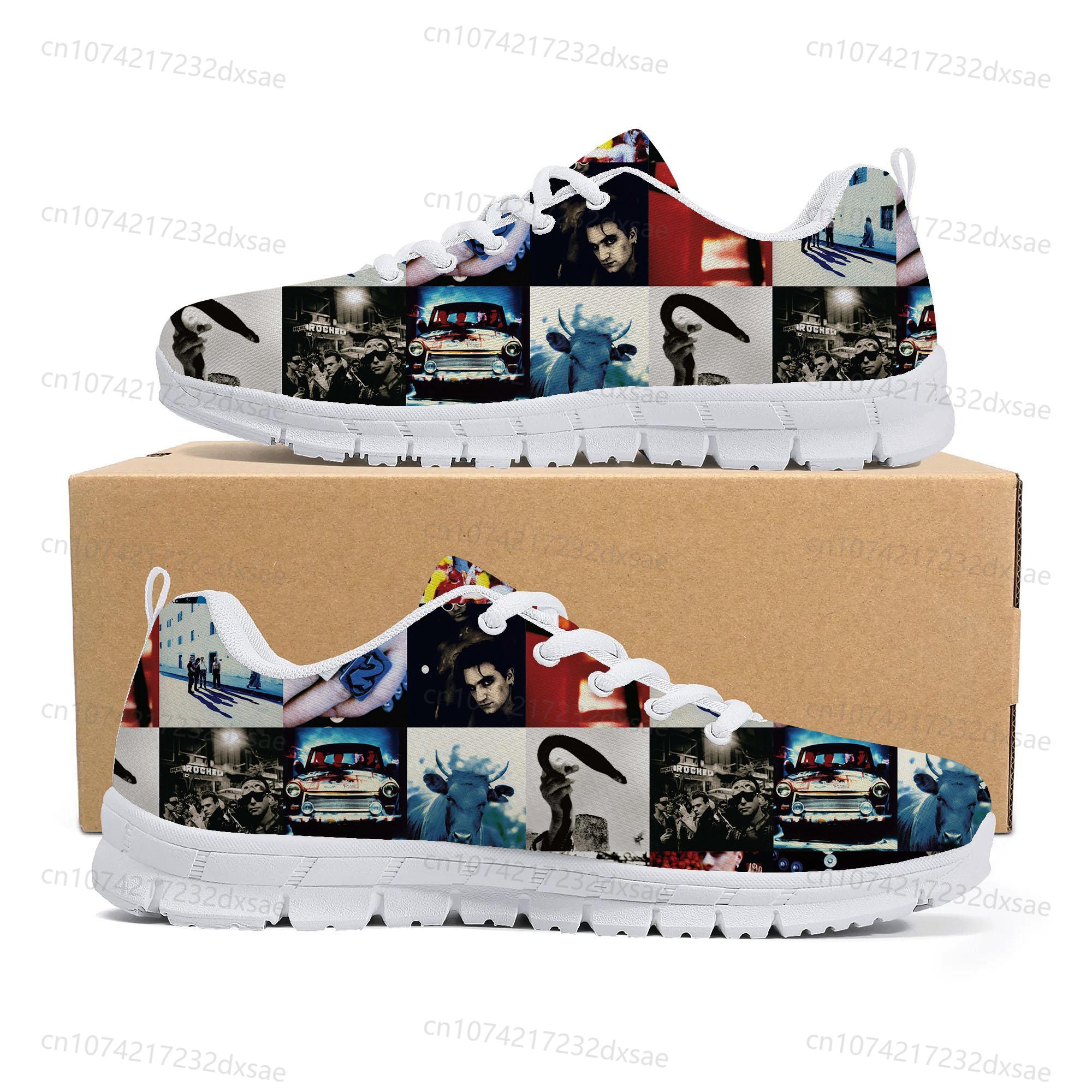 U2 Rock Band Fashion punk Sports Shoes Mens Womens Teenager Kids Children Sneakers Casual Custom High Quality Couple Shoes