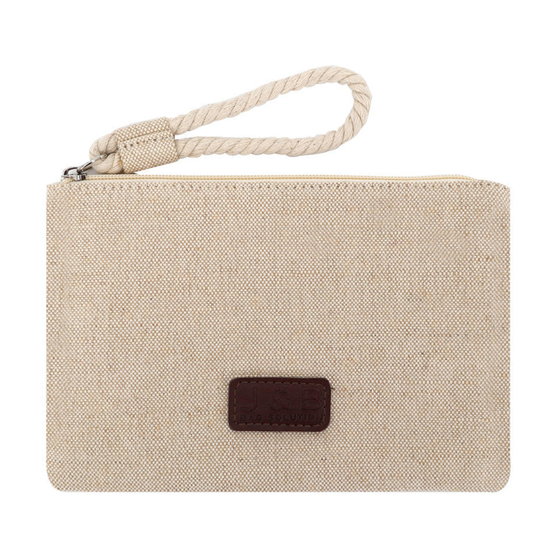 DHL500pcs Cosmetic Bags Women Cotton Linen Large Capacity Coin Purses With Lining