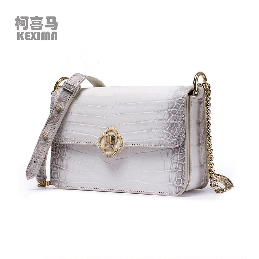 ouluoer new arrival Thailand   Female crocodile bag  fashion  leisure  women flap  crocodile  leather  Single shoulder bag