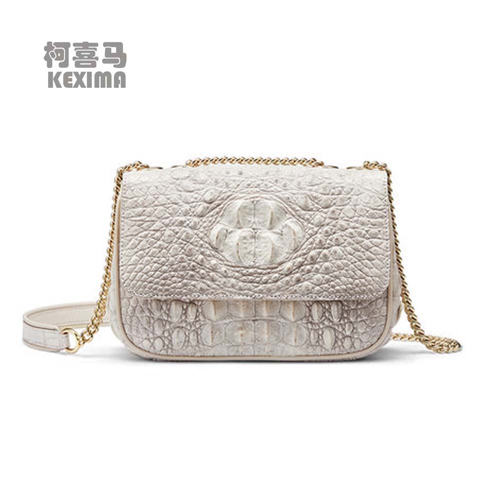 gete Female Crocodile bag Autumn winter 2022 New himalaya white one shoulder crossbody bag for women female handbag