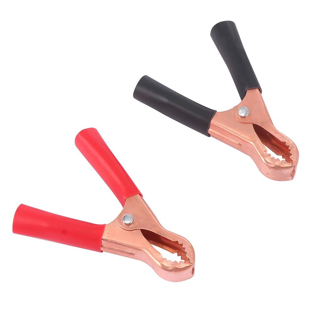 Pack of 2 Alligator Clips Quick Connection Wide Applicable Heavy Duty Simple Design Battery Clamp Crocodile Clip