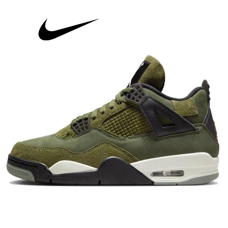 Jordan Air Jordan 4 "Olive Reimagined" wear-resistant retro men's basketball shoes with the same army green FB9927-200