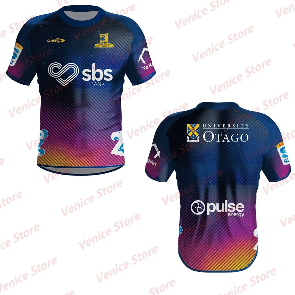 2024 Summer New Arrival Super Rugby Training Jersey Highlanders Home Away Jersey Men Women T-shirt Adult/Kid Australian Football