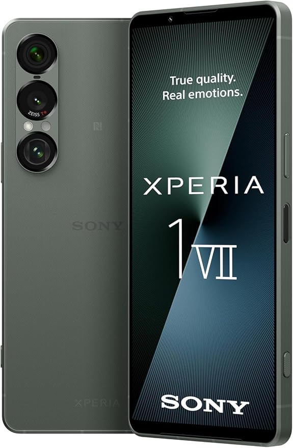 Sony Xperia 1 VII XQ-FS72 512GB 12GB Dual SIM Factory Unlocked GSM Smartphone, 5G 6.5" 120Hz OLED Display, 48MP Camera - International Version (Moss Green)